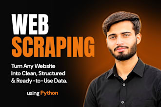 do web scraping, product data scraping and data extraction