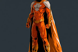 superhero character for comics