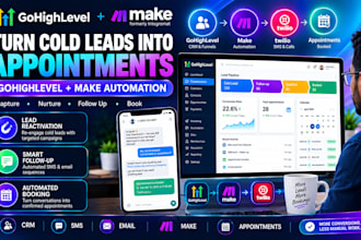 transform your cold leads into booked appointments using gohighlevel and make