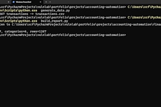 build excel and sheets accounting automation