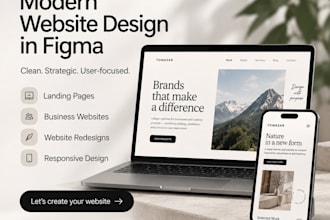 design a modern website in figma
