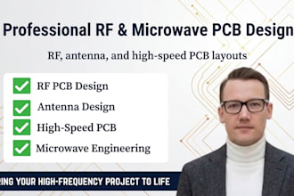 design and simulate rf and microwave circuit especially power amplifier and pcb