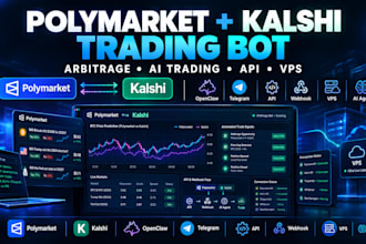 trading bot webhook polymarket kalshi api vps openclaw telegram arbitrage bot