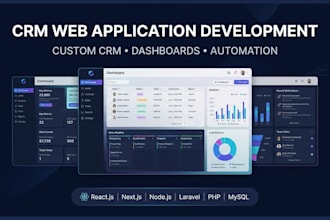 build custom CRM web application and dashboard