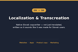 localize and transcreate your english website