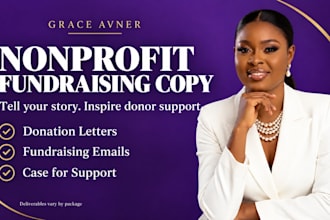 write nonprofit donor letters, fundraising emails and your case for support