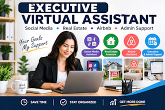 be your executive virtual assistant for social media, real estate and airbnb