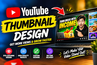 design eyecatching youtube thumbnails