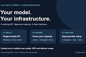 deploy and benchmark your private llm API on your GPU server