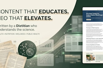 write SEO health nutrition and wellness articles