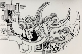 create patent drawings for mechanical inventions black and white line art figure