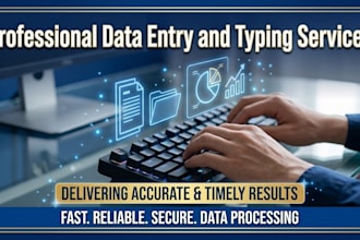 do professional data entry and office work