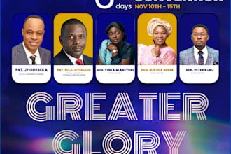 build church flyers and posters for your events