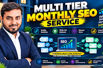 run a 30 day multi tier SEO and backlink campaign