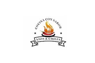 design spicy tasty food restaurant business logo for you