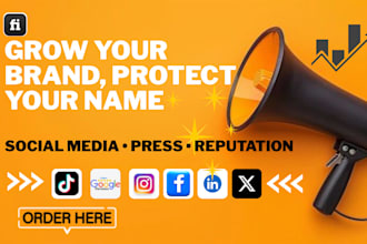 grow your brand with social media marketing, pr, and reputation management