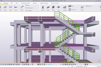 do steel stair detailing using tekla structure