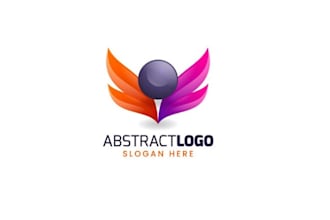 design colorful gradient abstract logo
