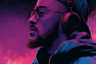 design cinematic album cover art and music cover