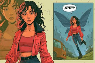 illustrate your comic book script into pages