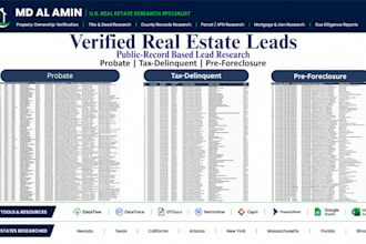 research real estate leads using public records