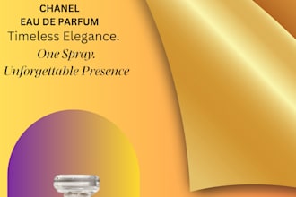design luxury products and skincare poster
