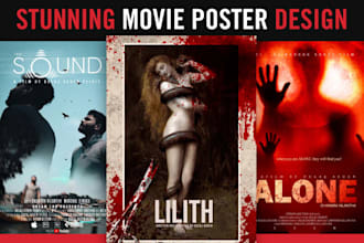 create stunning movie poster design and film poster design