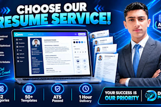 design an ats friendly resume template or CV cover letter