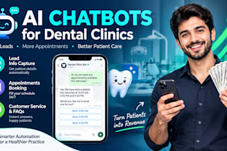 build an ai chatbot for your dental clinic to book appointments