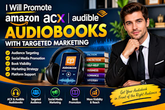 promote amazon acx audible audiobooks with targeted marketing