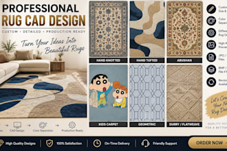 design professional cad rug carpet designs for hand knotted and tufted rugs