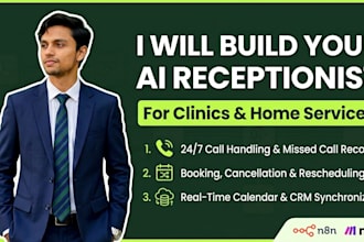 build an ai voice receptionist for clinics hvac plumbers and med spas