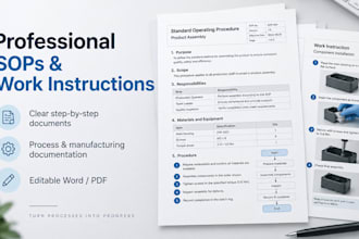 create professional sops and work instructions for your process