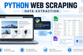 build python web scrapers and data extraction automation