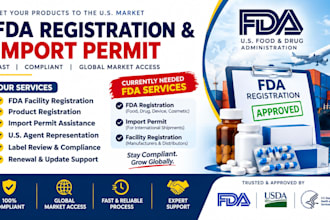 be your fda registration import permit compliance consultant
