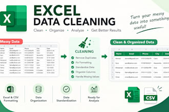 clean and format your excel or CSV data