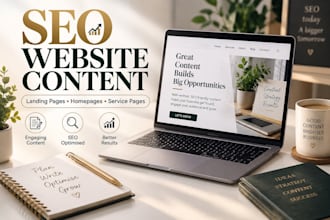 write SEO optimized website content and landing pages