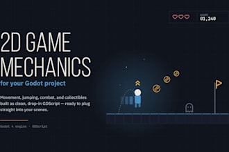 create a simple 2d game mechanic in godot