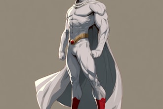 superhero character for comics