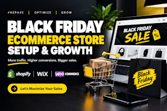 black friday ecommerce promotion shopify sales wix website woocommerce traffic