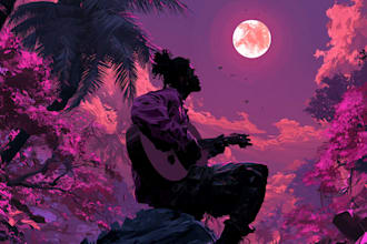 illustrate album cover art for your music