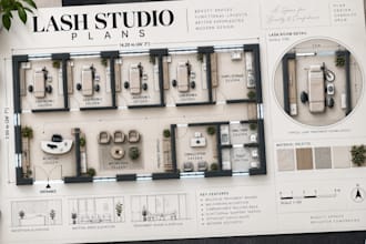 design lash studio floor plans treatment rooms with detailed layouts