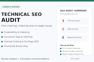 do a detailed technical SEO audit