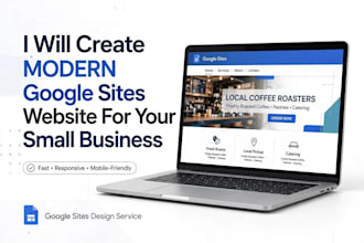 build a modern google sites website for USA small business