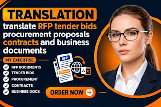 translate rfp tender bids procurement proposals contracts and business documents
