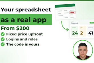 turn your excel or google sheets process into a custom web app