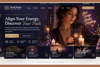 spiritual website wellness tarot reading website astrology spiritual booking