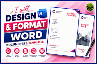 format microsoft word documents and design editable word templates