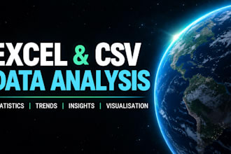 analyze your excel or CSV data and provide clear insights