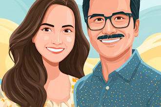 design couple portrait wedding portrait
